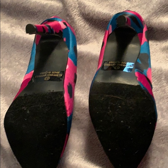 Brand new just fab multi-coloured heels - Picture 3 of 5